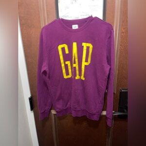 GAP Men's Crewneck Sweatshirt in Purple and Yellow Sz Medium